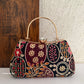 Lakhnawi Chikankari Box Clutch Black