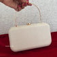 Penny Pearl Clutch White