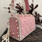 Premium Tassle Box clutch Pink