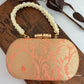 Adaa Banarsi Clutch Peach