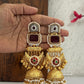 Advaita Kashmiri Earrings Maroon
