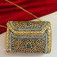 Kasika Kundan Brass Clutch Multicolored