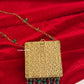 Mumtaz Mini Metal Jaal Bag Gold Multi