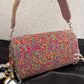 Mirror Flap Bag Multicolored ( Light Pink Base )