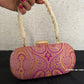 Adaa Banarsi Clutch Purple Lavender