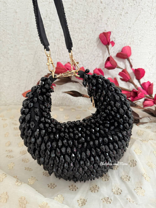 Sia Moon Crystal Bag Black