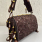 Mirror Flap Bag Chocolate Brown