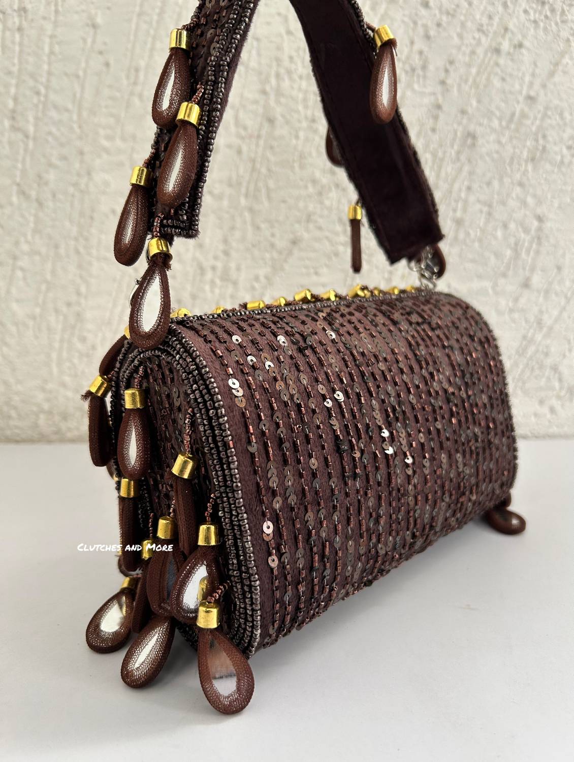 Mirror Flap Bag Chocolate Brown