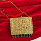 Mumtaz Mini Metal Jaal Bag Gold Multi