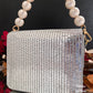 Dazzle Dem Box Clutch Silver