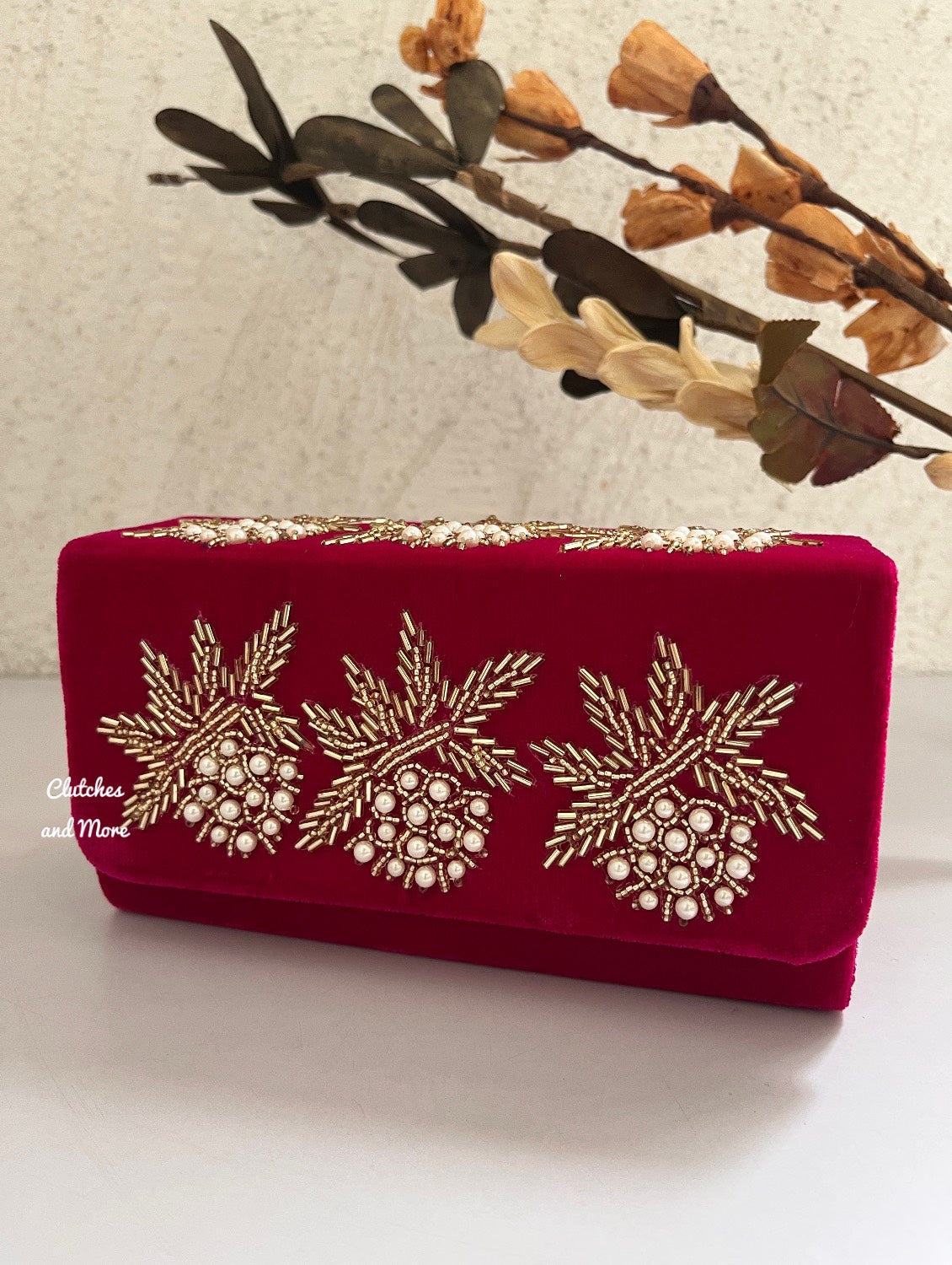 Ma Bella Box Clutch Hot Pink