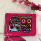 The Owl Effect Pink Envelope Bag