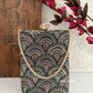 Ibadat Chikankari Bag Black