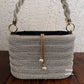 Rhinestone Bucket Bag Silver