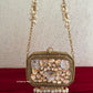 Zareen Mini Metal Bag Gold
