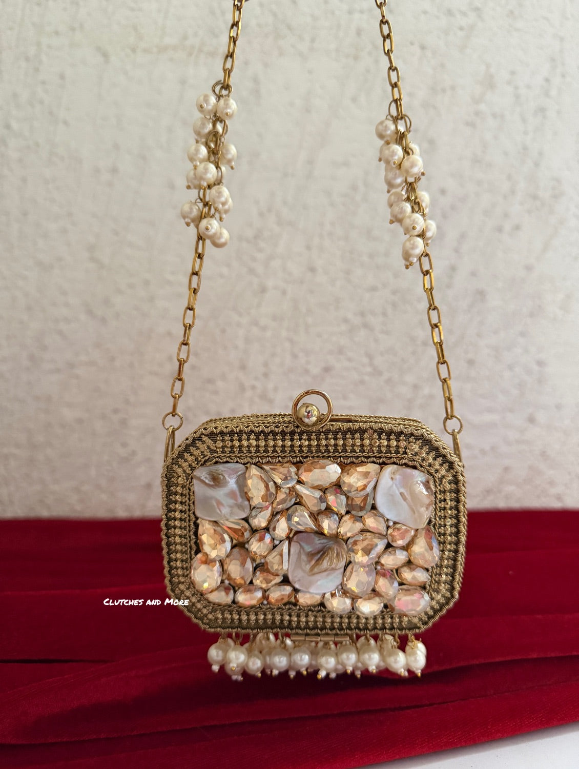 Zareen Mini Metal Bag Gold