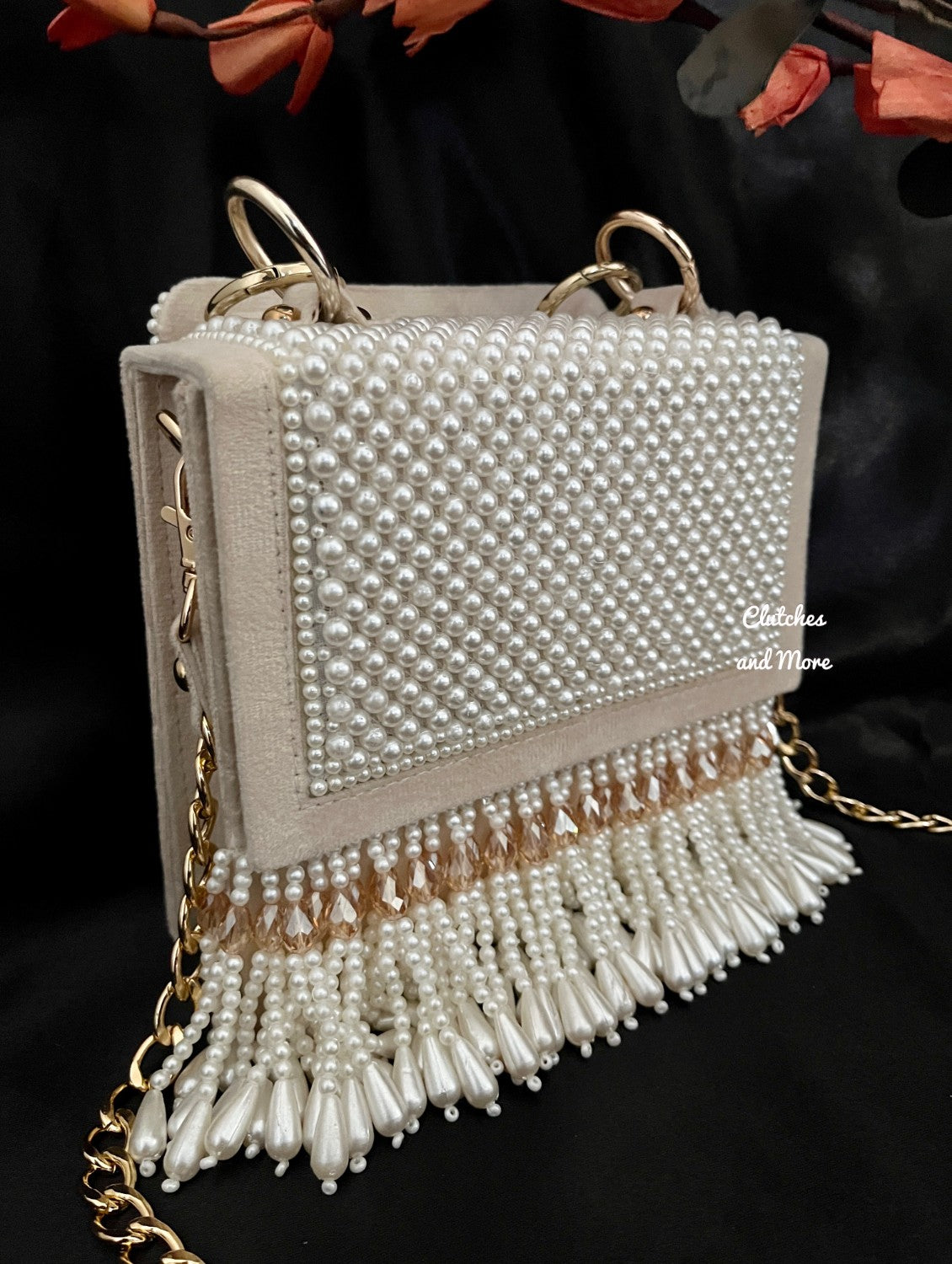 Boss Lady tassle flap bag Nude