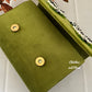 Green Butterfly Flap Bag