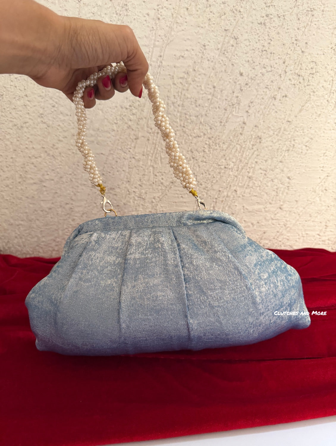 Kundan Batua Bag Blue