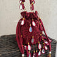 Premium Mirror Potli Maroon