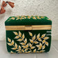 Leaf Sketch Green Box Clutch