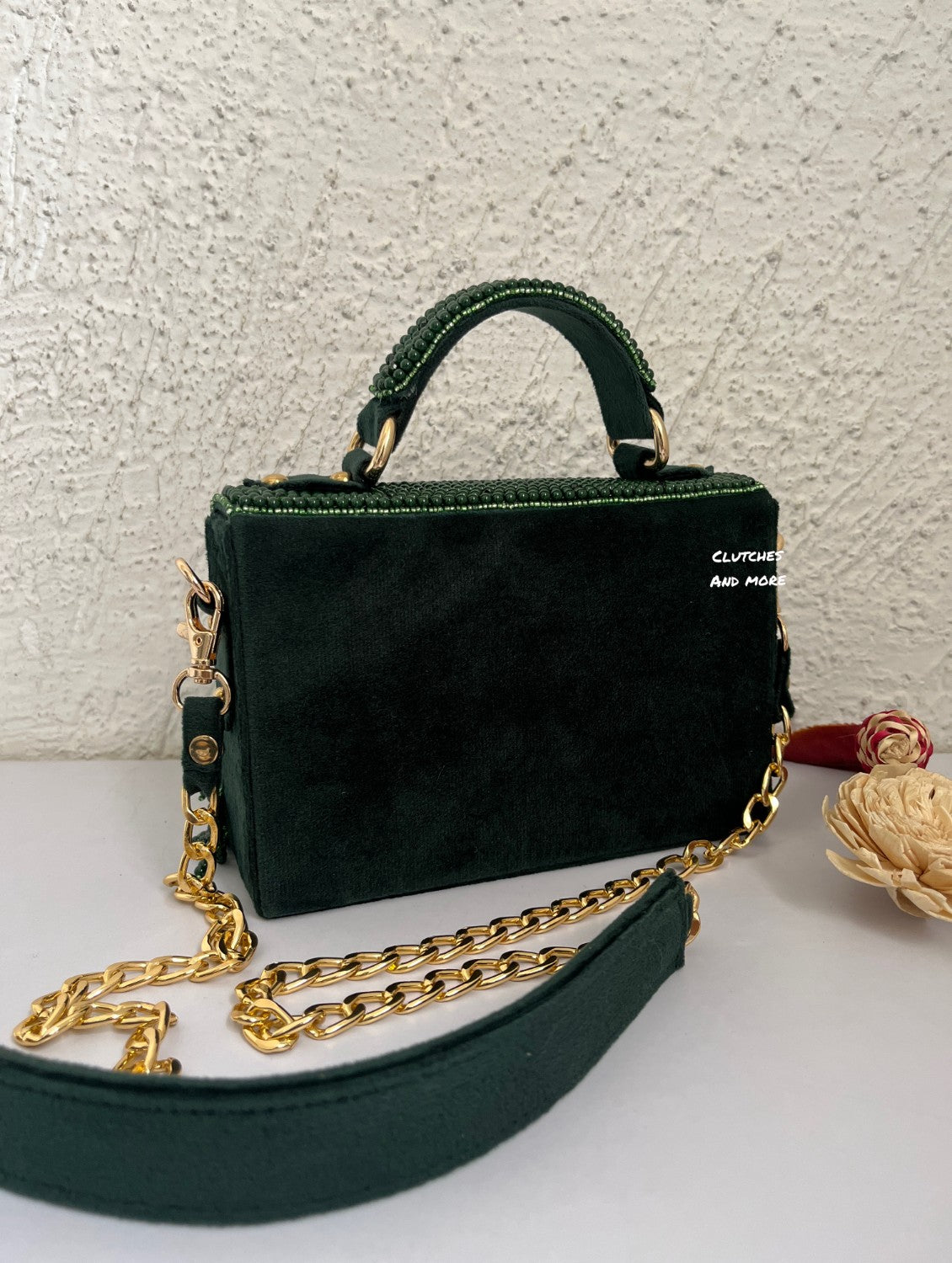 Luxe tassle Green flap bag