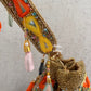 Mirror Tassel Potli Multicoloured ( Golden Base )