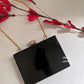 Black Resin clutch with embellishments