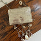 Mini MOP Brass Clutch Square Silver