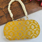 Adaa Banarsi Clutch Yellow