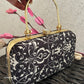 Naina Black White Clutch