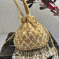 Nayra Gold Pearl Potli