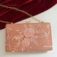 Floral Peach Clutch