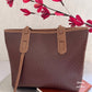 Textured Tan brown Tote Bag