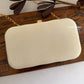 Alya White Pearl Clutch