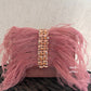 Feather Flap Bag Pink