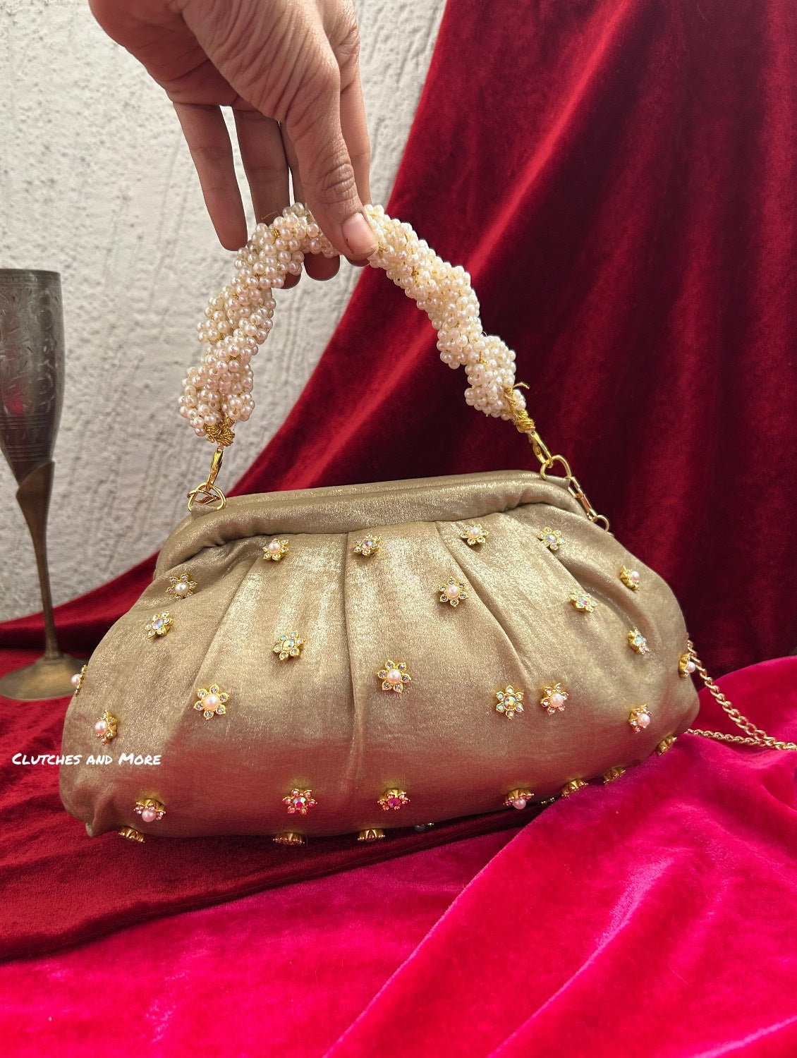 Kundan Batua Bag Gold