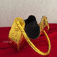 Ridhima Brass Clutch Gold