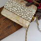 Mother of Pearl luxury clutch Gold