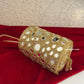 Cylindrical Mirror Bag Gold