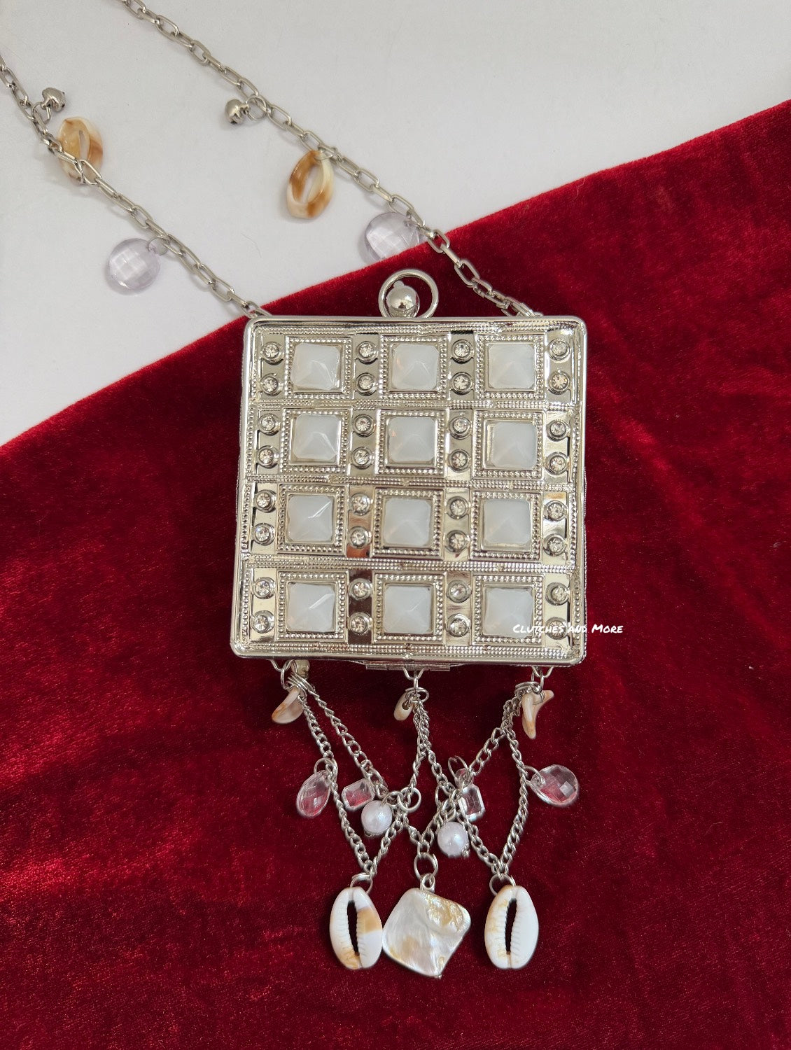 Mini Brass Mother of pearl for wedding India - Clutches and more