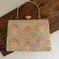 Rainbow Chikankari Bag Peach