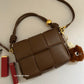 Brown Blocks Casual Bag