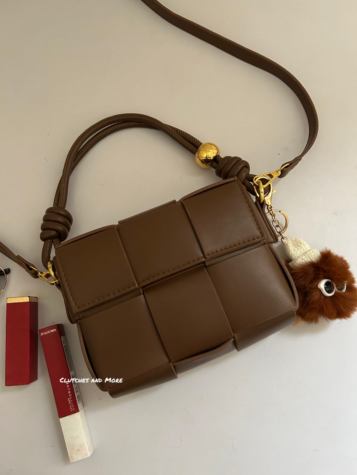 Brown Blocks Casual Bag