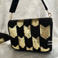 Black Gold Flap Bag