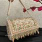 Victoria Cylindrical Beaded Bag Nude