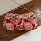 Poppy Floral Capsule Clutch Pink Red Multicoloured