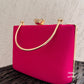 Bright Pink Suitcase Clutch