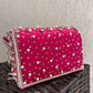 Premium Tassle Box clutch Pink