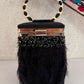 Feather Box Clutch Black